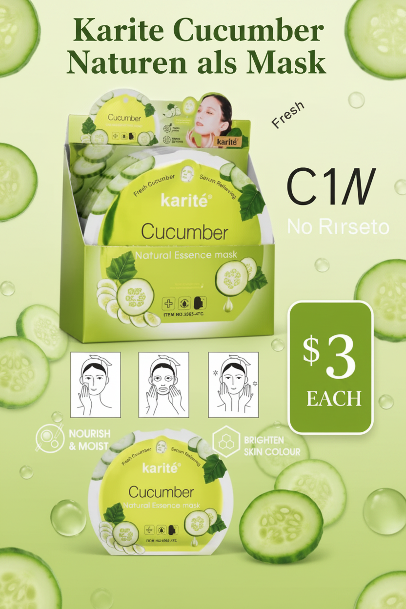 FRESH CUCUMBER SERUM RELIEVING FACE MASK