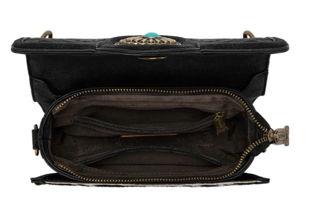 Trinity Ranch Cowhide Floral Cutout Crossbody Bag PRE-ORDER