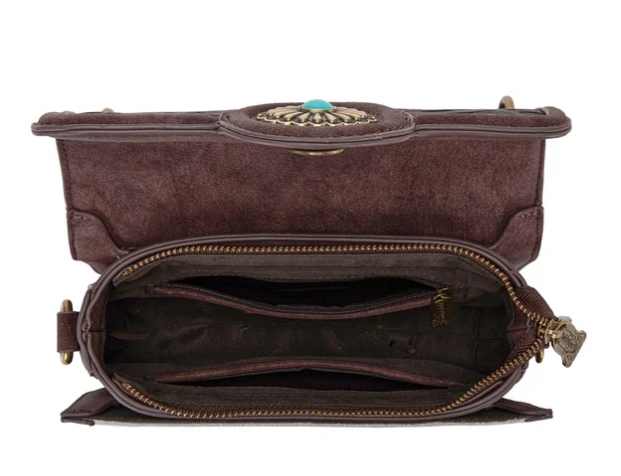 Trinity Ranch Cowhide Floral Cutout Crossbody Bag PRE-ORDER