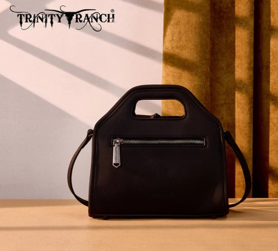 Trinity Ranch Genuine Cowhide Satchel Crossbody Bag PRE-ORDER
