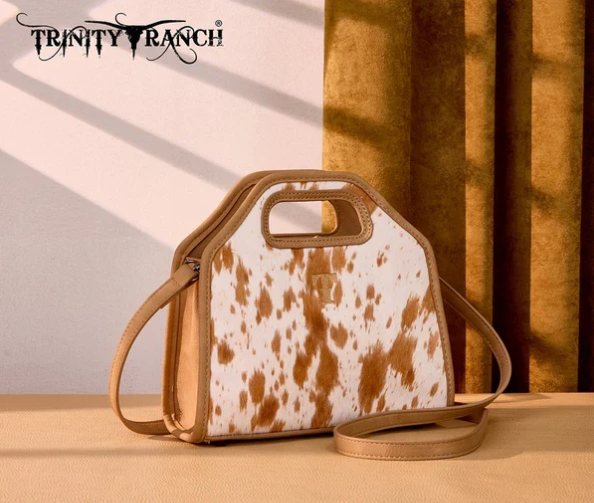 Trinity Ranch Genuine Cowhide Satchel Crossbody Bag PRE-ORDER