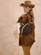 Montana West Tooled & Cowhide Tote Bag  PRE-ORDER