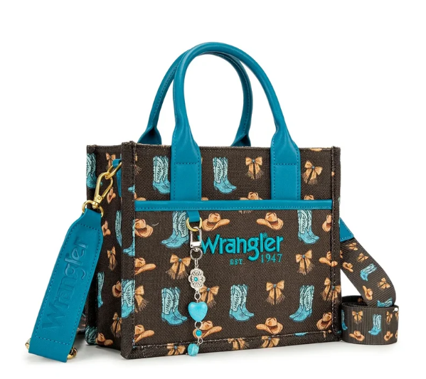 Wrangler Western Print Cowgirl Tote Crossbody Bag PRE-ORDER