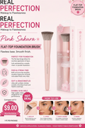 REAL PERFECTION PINK SAKURA FLAT-TOP FOUNDATION BRUSH