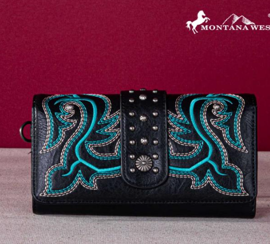 🤠🌵 Montana West Embroidered Collection Wallet 🌵🤠