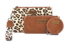 🐆✨ Wrangler Leopard Print Dual Pouch Wristlet with Zipper Round Case ✨🐆