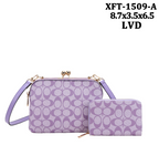 Fashion crossbody 2PC  Bag with Matching Wallet