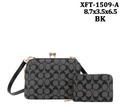 Fashion crossbody 2PC  Bag with Matching Wallet