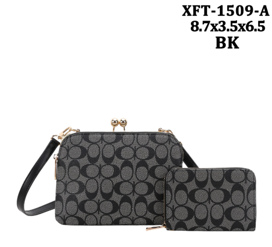 Fashion crossbody 2PC  Bag with Matching Wallet