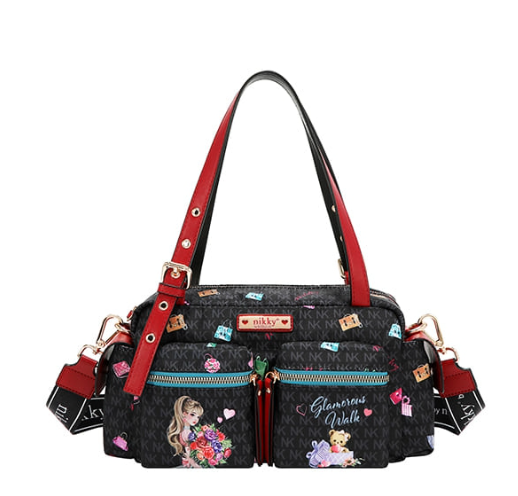 Nicole Lee Glamorous Walk" Nylon Satchel Bag