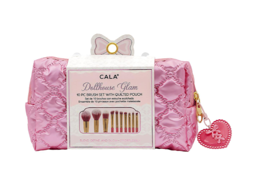 Cala Doll House Glam 10Pc Brush W Pouch Set