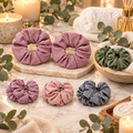 2-Piece Ribbed Fabric Scrunchie Set