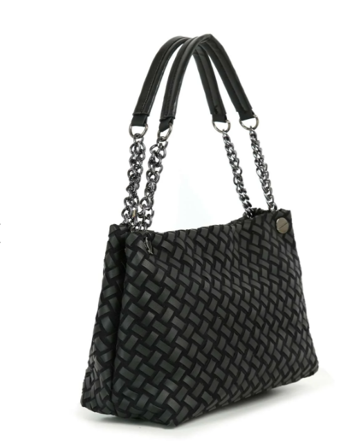 Classic Woven Design Tote Handbag