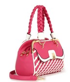 Woven Metal Frame Hand Tote