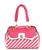 Woven Metal Frame Hand Tote