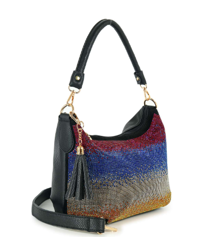 ✨🌈 Colorful Ombre Rhinestone Hobo Handbag 🌈✨