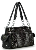 🪽✨ Wing Design Rhinestone Fashion Handbag ✨👜