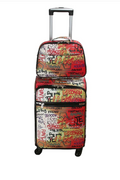 STYLE #: LGOT-01-G 2In1 Graffiti Print Travel Luggage Set  PRE-ORDER