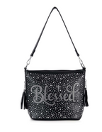 ✨ Blessed Rhinestone Hobo Crossbody Sling Bag – Sparkle with Faith &amp; Style ✨