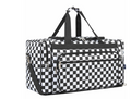 Black and White Checkered NGIL Canvas 23" Duffle