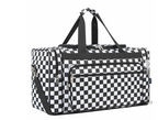 Black and White Checkered NGIL Canvas 23" Duffle