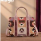 NEW DROP  Wrangler Southwestern Pattern Dual Sided Print-Tote/Crossbody