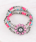 Western Eight Ball Concho Bracelet