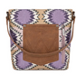 Wrangler Aztec Distressed Print Dual Sided Print Crossbody(clearance