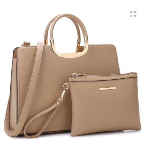 Pebble Texture Solid Color Elegant Top-Handle Handbag