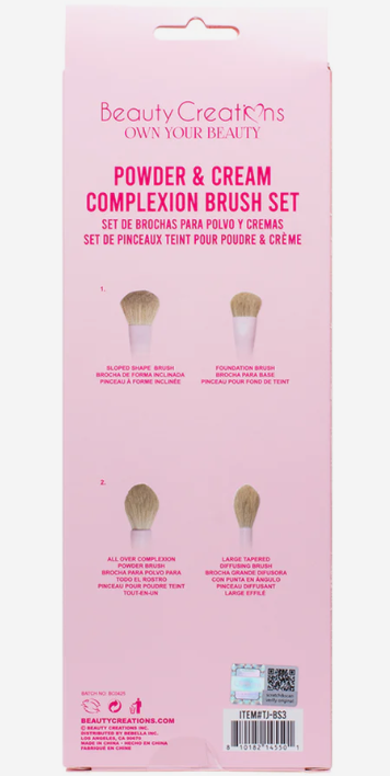 BEAUTY CREATIONS- POWDER & CREAM COMPLEXION BRUSH SET