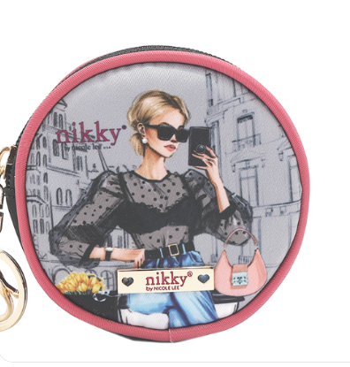 NICOLE LEE ROUND COINPURSE KEYCHAIN Pre-order