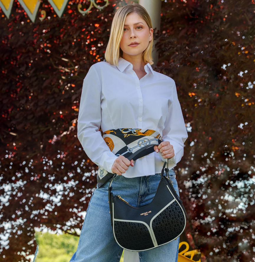 Nicole Lee MONOGRAM SHOULDER BAG