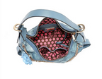 Nicole Lee BLUE FLOWER SHOULDER BAG