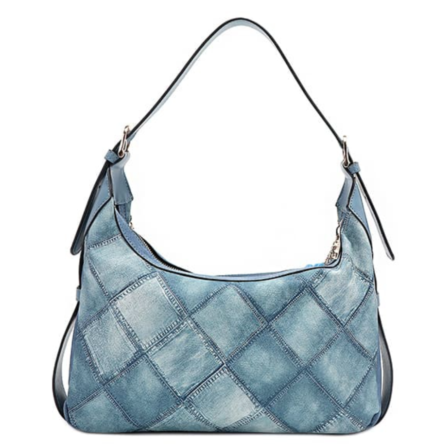 Nicole Lee BLUE FLOWER SHOULDER BAG