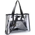 Fashion See Thru 2-in-1 Shopper Tote Bag