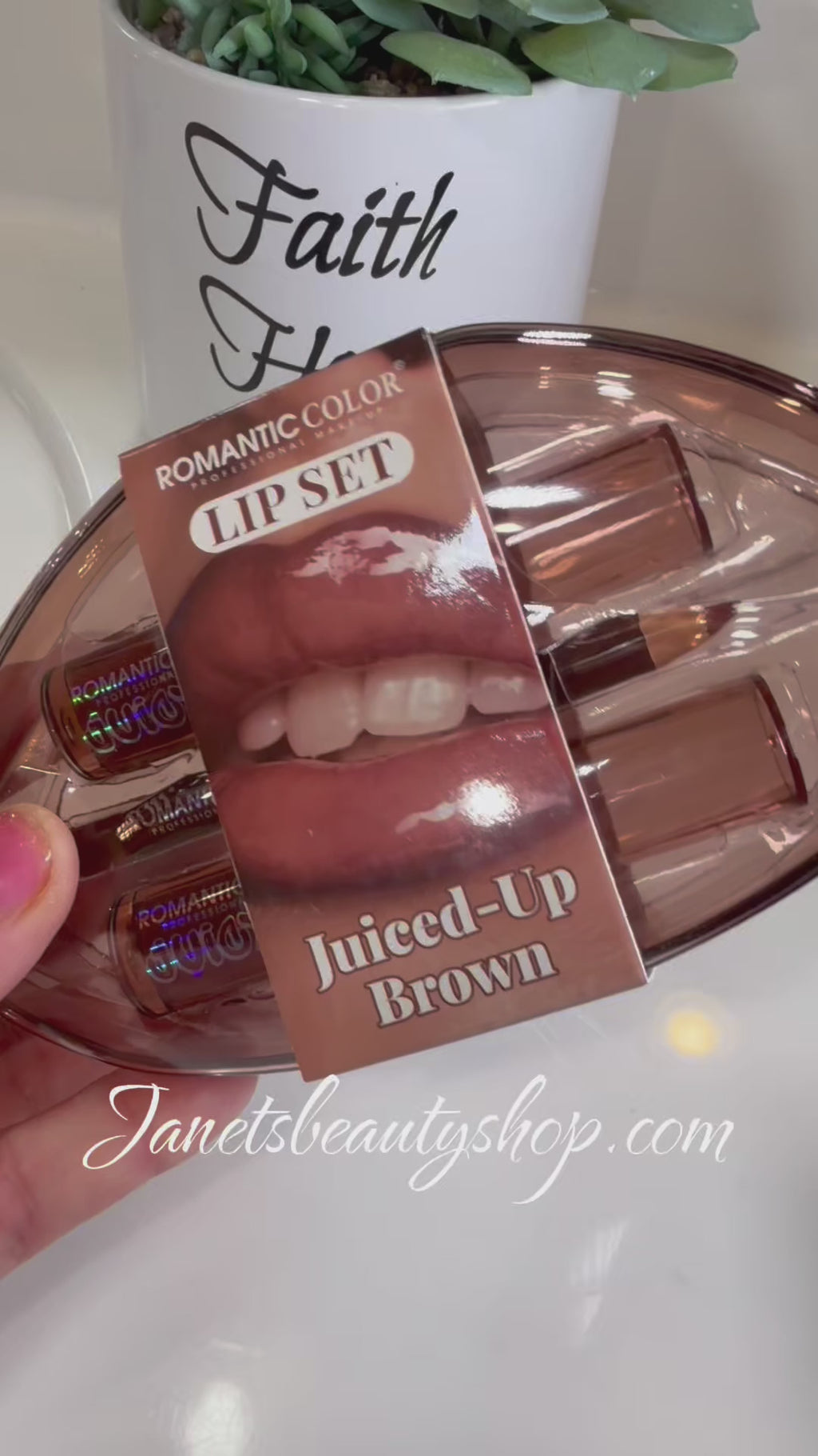 Romantic colors lip set juiced up brown