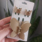 Butterfly 3PC Hair Jaw Clip Set