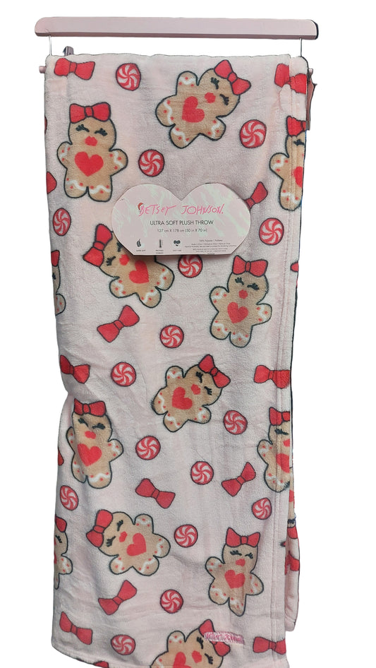 BLANKET 50IN X 70IN  CHRISTMAS Betsy Johnson