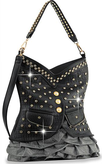 CLEARANCE Vest Design Tall Hobo Handbag