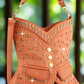 Vest Design Tall Hobo Handbag